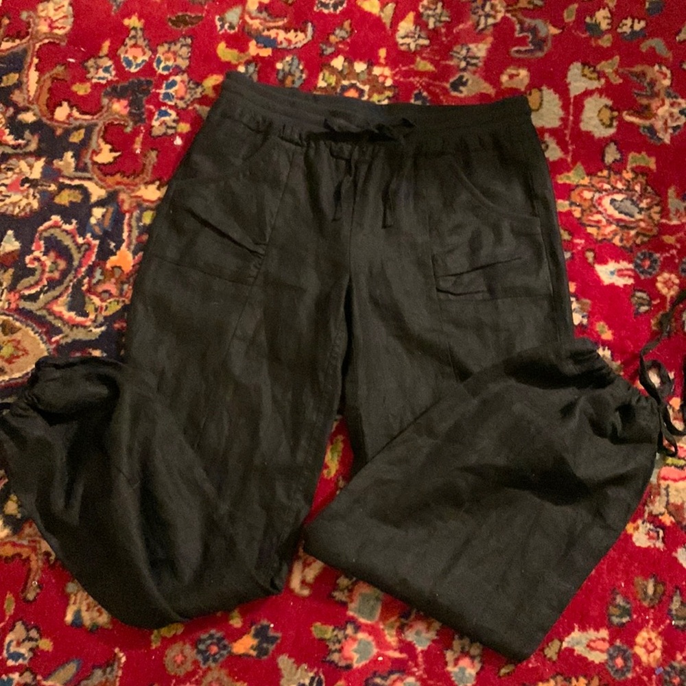 BEBE 100%LINEN PANTS